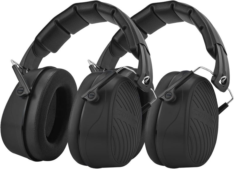 Zohan 019 Safety Earmuffs for Noise Reduction 2Pack - NRR 28dB Hearing Protection Ear Muffs for Working, Shooting, Mowing, Autism, Construction - Image 1